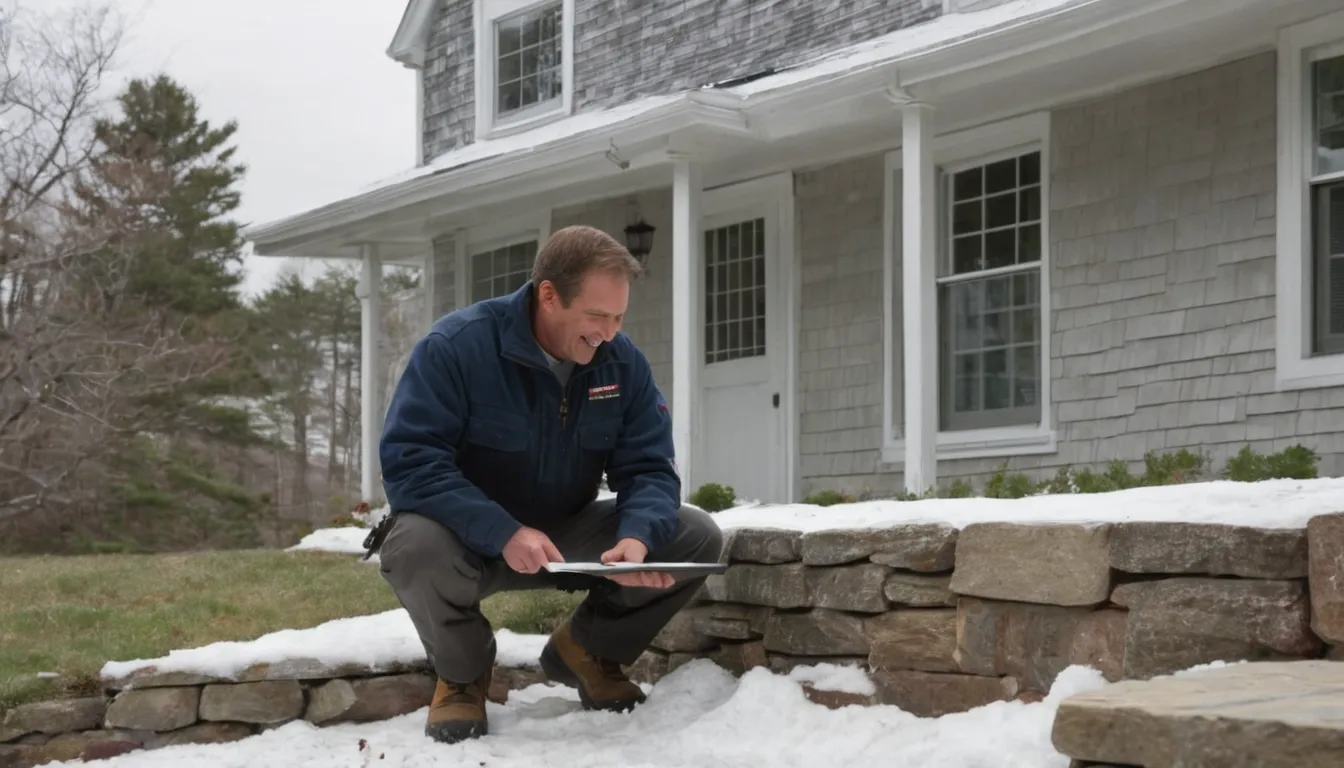 A friendly pest control provider talking with a homeowner at the front door of a home in Beacon