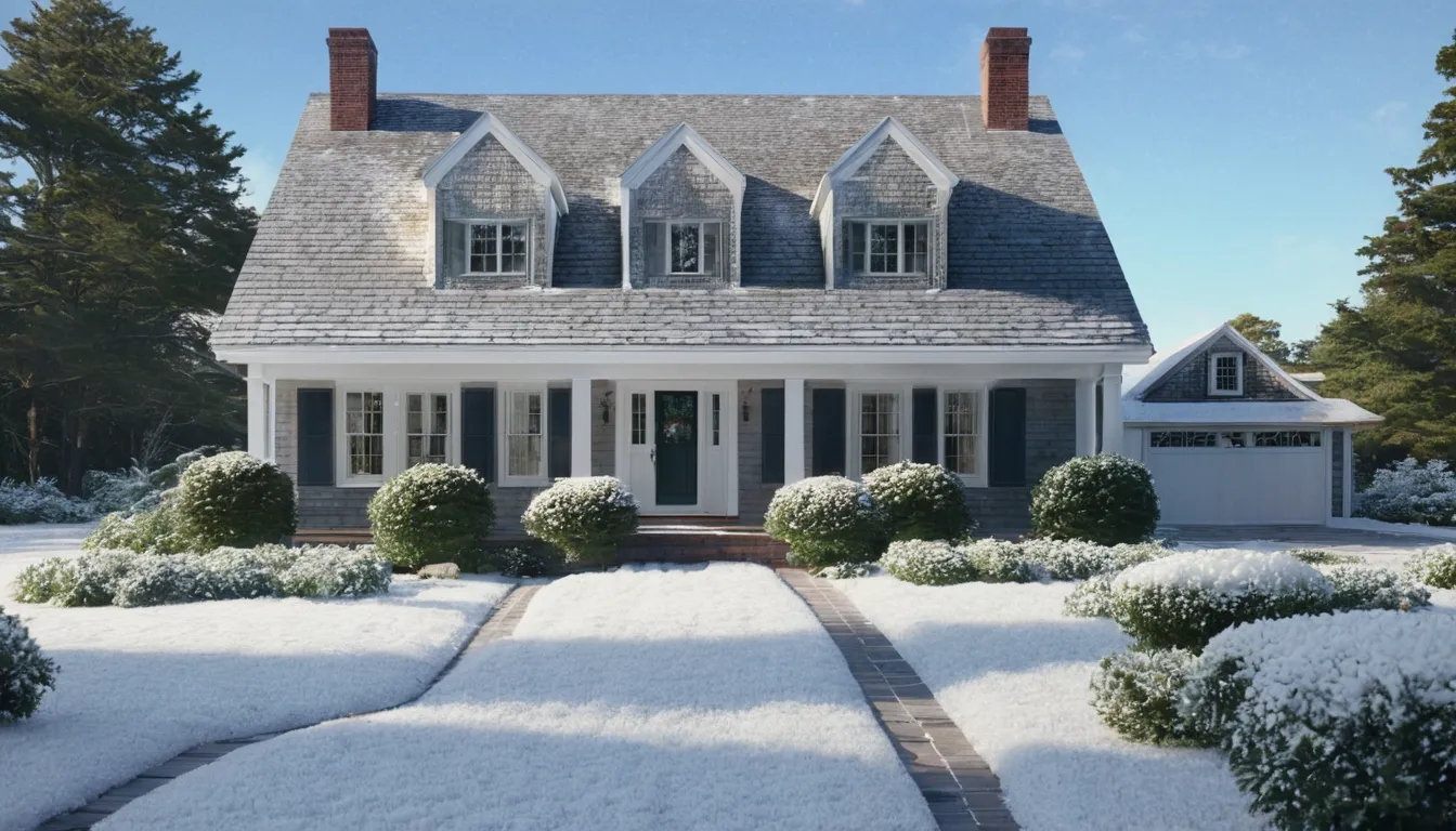 A Cape Cod style home in Beacon on a snowy winter day